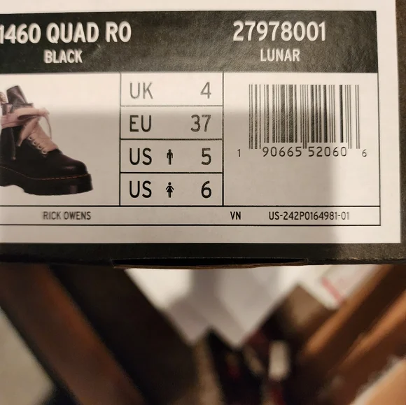 Dr. Martens Rick Owens Collaboration 1460 Quad - Picture 9 of 12